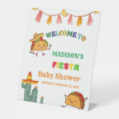 メキシコの赤ちゃんシャワー歓迎サインのタコ 台座サイン (正面)