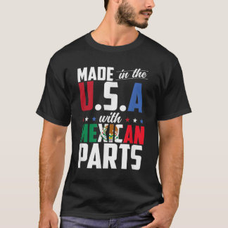 メキシコの部品を持つ米国製 Tシャツ