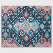 メキシコの部族ヴィンテージの継ぎ目のないパターン ラッピングペーパー (フラット)