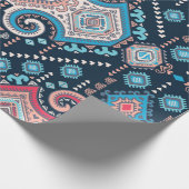 メキシコの部族ヴィンテージの継ぎ目のないパターン ラッピングペーパー (角)