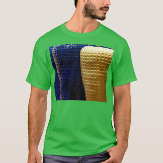 メキシコの陶器の瓶(青とタン) Tシャツ