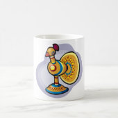 メキシコの雄鶏のおもちゃ コーヒーマグカップ (中央)