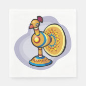 メキシコの雄鶏のおもちゃ スタンダードランチョンナプキン (正面)