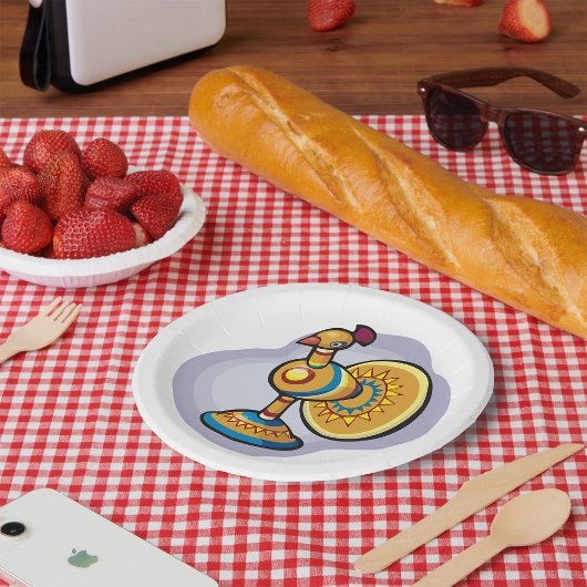 メキシコの雄鶏のおもちゃ ペーパープレート