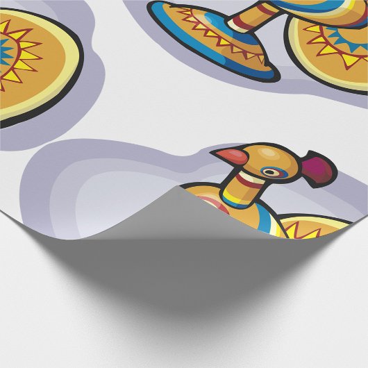 メキシコの雄鶏のおもちゃ ラッピングペーパー