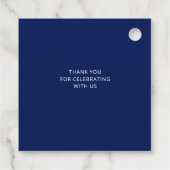 メキシコの青いタラベラ結婚タイル フェイバータグ (裏面)