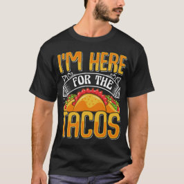 メキシコの食べ物を愛するタコスおもしろいのために来た Tシャツ