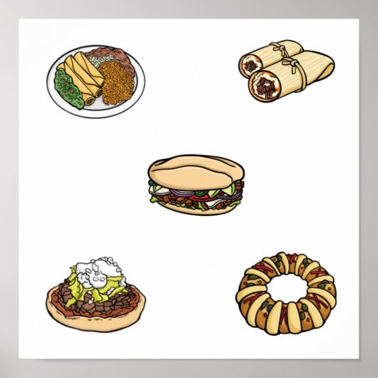 メキシコの食品コレクション ポスター (正面)