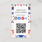 メキシコの食品フルーツデリ市場クラフトデイの死者 名刺 (裏面)