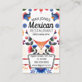 メキシコの食品フルーツデリ市場フォールド工芸フローラ 名刺 (正面)