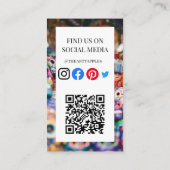 メキシコの食品フルーツデリ市場フォールド工芸品事業 名刺 (裏面)