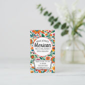 メキシコの食品フルーツデリ市場フォールド工芸品事業 名刺 (スタンド正面)