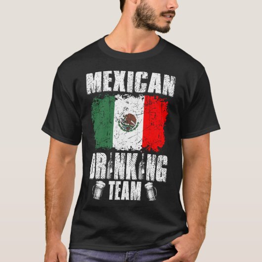 メキシコの飲みチームのクリスマスTシャツ Tシャツ (正面)