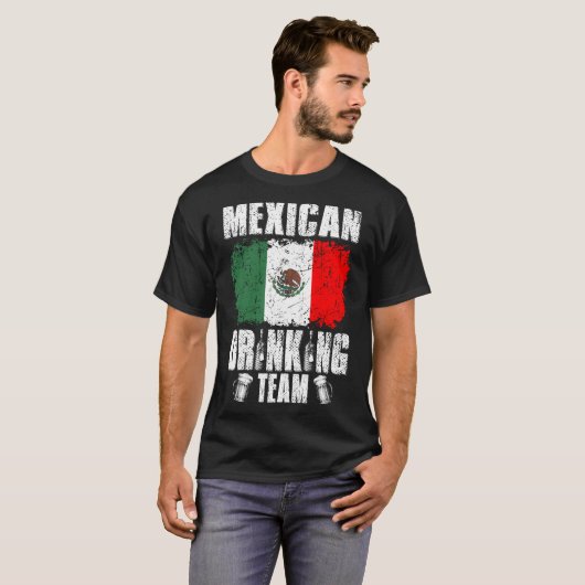 メキシコの飲みチームのクリスマスTシャツ Tシャツ (正面フル)