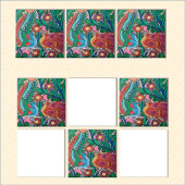 メキシコの鳥の明るいカラフル芸術 タイル