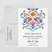 メキシコの鳥オトミフローラフィエスタセーブ 案内ポストカード (正面/裏面)