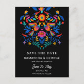 メキシコの鳥オトミフローラフィエスタセーブ 案内ポストカード (正面)