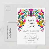 メキシコの鳥オトミフローラフィエスタセーブ 案内ポストカード (正面/裏面)