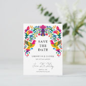 メキシコの鳥オトミフローラフィエスタセーブ 案内ポストカード (スタンド正面)