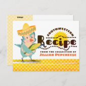 メキシコの鳥トウモロコシ料理料理本レシピカード ポストカード (正面/裏面)