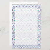 メキシコの鳥瓦フォークの絵柄 便箋 (正面/裏面)