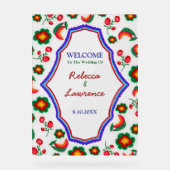 メキシコの黄色い歓迎結婚の アクリルサイン (正面)