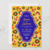メキシコの黄色結婚式招待状 招待状 (正面)
