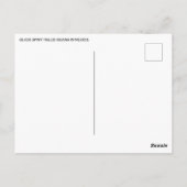 メキシコの黒のとげのある尾のイグアナ ポストカード (裏面)