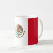 メキシコの(メキシコ)旗 コーヒーマグカップ (正面右)