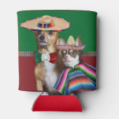 メキシコのChihuahuas犬のクーラー 缶クーラー (裏面)