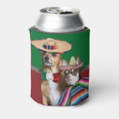 メキシコのChihuahuas犬のクーラー 缶クーラー (缶裏面)
