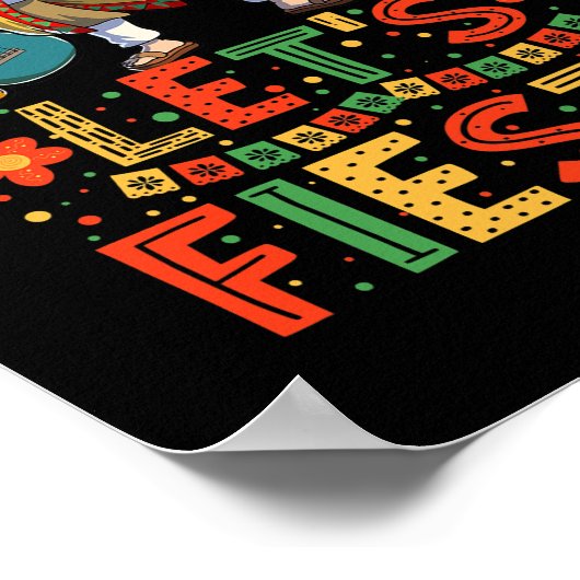 メキシコのCinco de Mayo女性と男性をダビング ポスター (角)