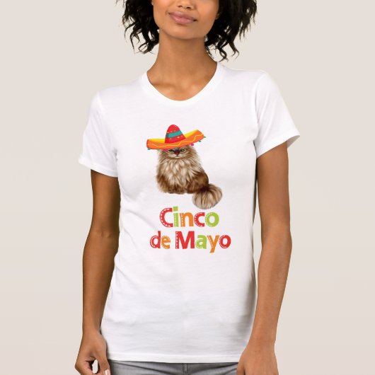 メキシコのCinco De Mayo Women's t-shirt with Fiesta Tシャツ (正面)