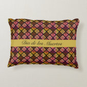 メキシコのDia de los Muertosカスタマイズ アクセントクッション (裏面)