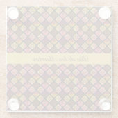 メキシコのDia de los Muertosカスタマイズ ガラスコースター (裏面)