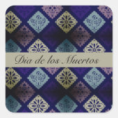 メキシコのDia de los Muertosカスタマイズ スクエアシール (正面)