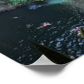 メキシコのIk KilのSaital Blue Centote #2 Poster ポスター (角)