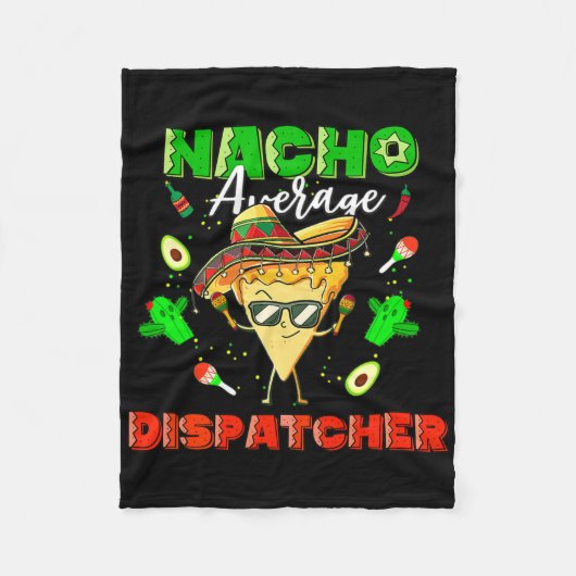メキシコのNacho平均運航管理者 フリースブランケット (正面)