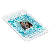 メキシコのOtomi縁どフローラが日付写真を保存 マグネット (右側)