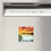 メキシコのrivieraに熱帯の夕日、マサトラン。 マグネット (インサイチュ (食洗機))