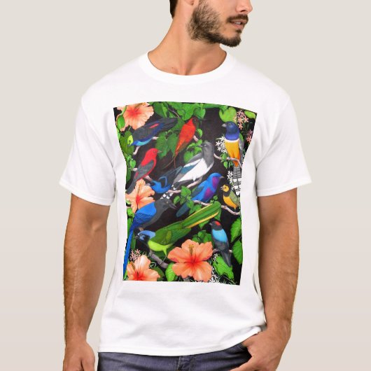 メキシコのTシャツの熱帯鳥 Tシャツ (正面)