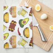 メキシコのTex Mex食品タコエンチラダチミチャンガ キッチンタオル (四つ折り)