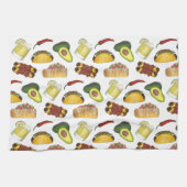 メキシコのTex Mex食品タコエンチラダチミチャンガ キッチンタオル (横)