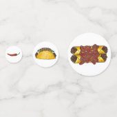 メキシコのTex Mex食品タコエンチラダチミチャンガ コンフェッティ (裏面)