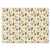 メキシコのTex Mex食品タコエンチラダチミチャンガ テーブルクロス (正面(横))