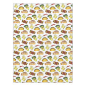 メキシコのTex Mex食品タコエンチラダチミチャンガ テーブルクロス (正面)