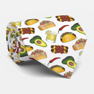 メキシコのTex Mex食品タコエンチラダチミチャンガ ネクタイ