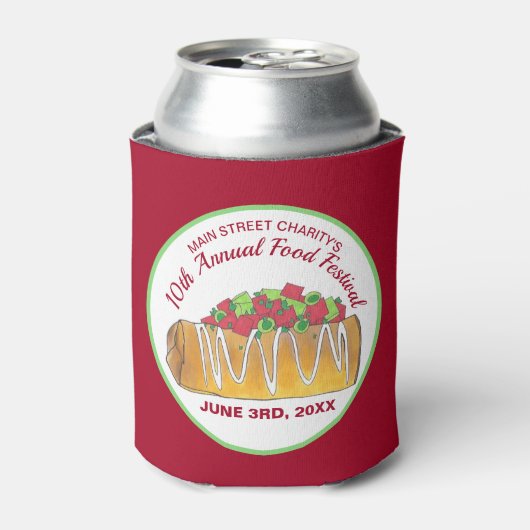 メキシコのTex Mex食品フェスティバルChimichanga 缶クーラー (缶正面)