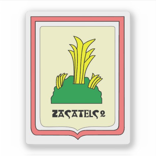 メキシコのZacatelcoの市印 シール (正面)