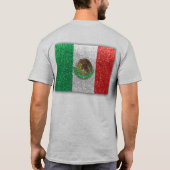 メキシコはどこへ行ってもよいグリッターメキシコ国旗 Tシャツ (裏面)